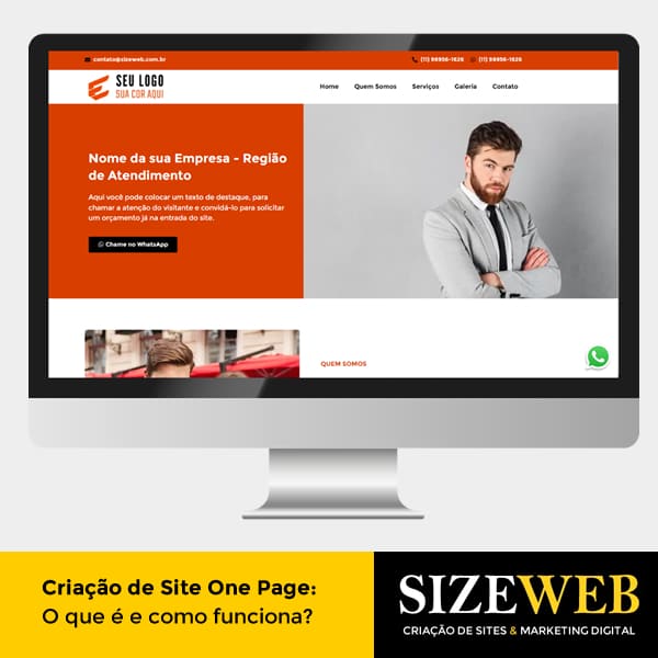 criação de site one page