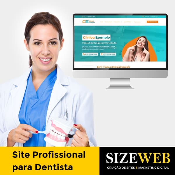 site profissional para dentista