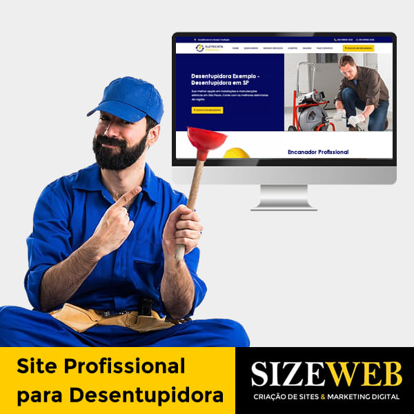 site profissional para desentupidora