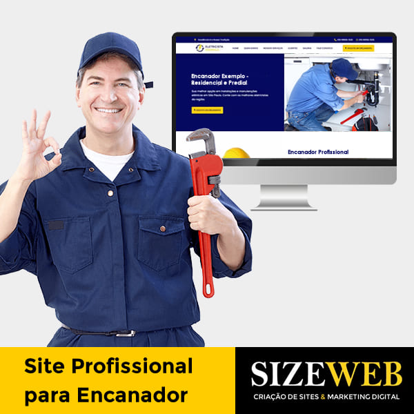 site profissional para encanador