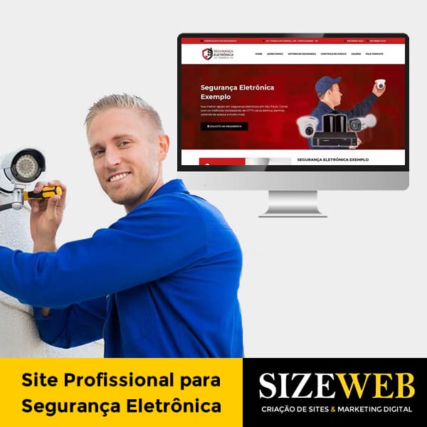 site profissional para segurança eletrônica