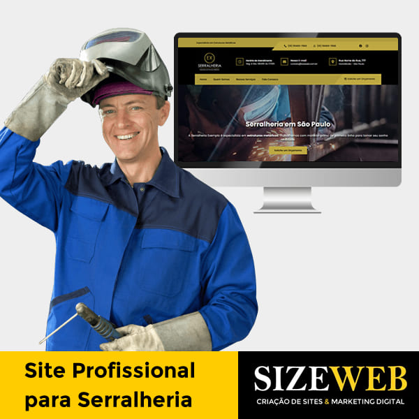 site profissional para serralheria