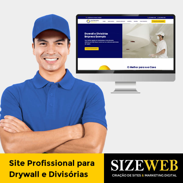 site profissional para drywall e divisórias
