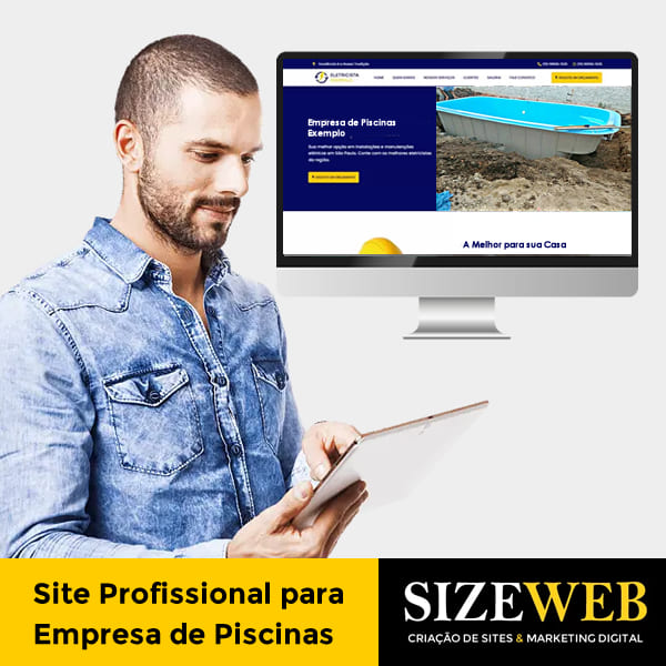 site profissional para empresa de piscina