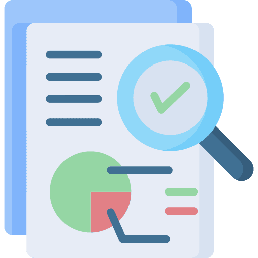 ícone de analise de dados