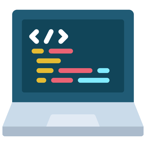 ícone de código programação